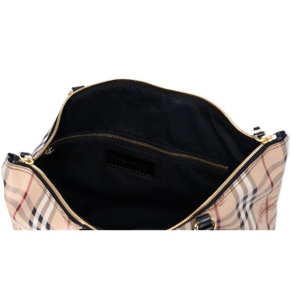 Burberry Small Salisbury Tote Bag Haymarket Check PVC Coated Canvas - Picture 5 of 7